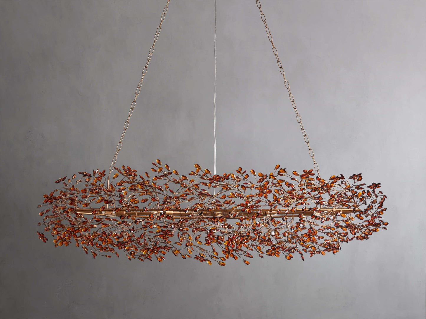 Bellafiora Crystal Vine Oval Chandelier