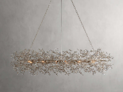 Bellafiora Crystal Vine Oval Chandelier