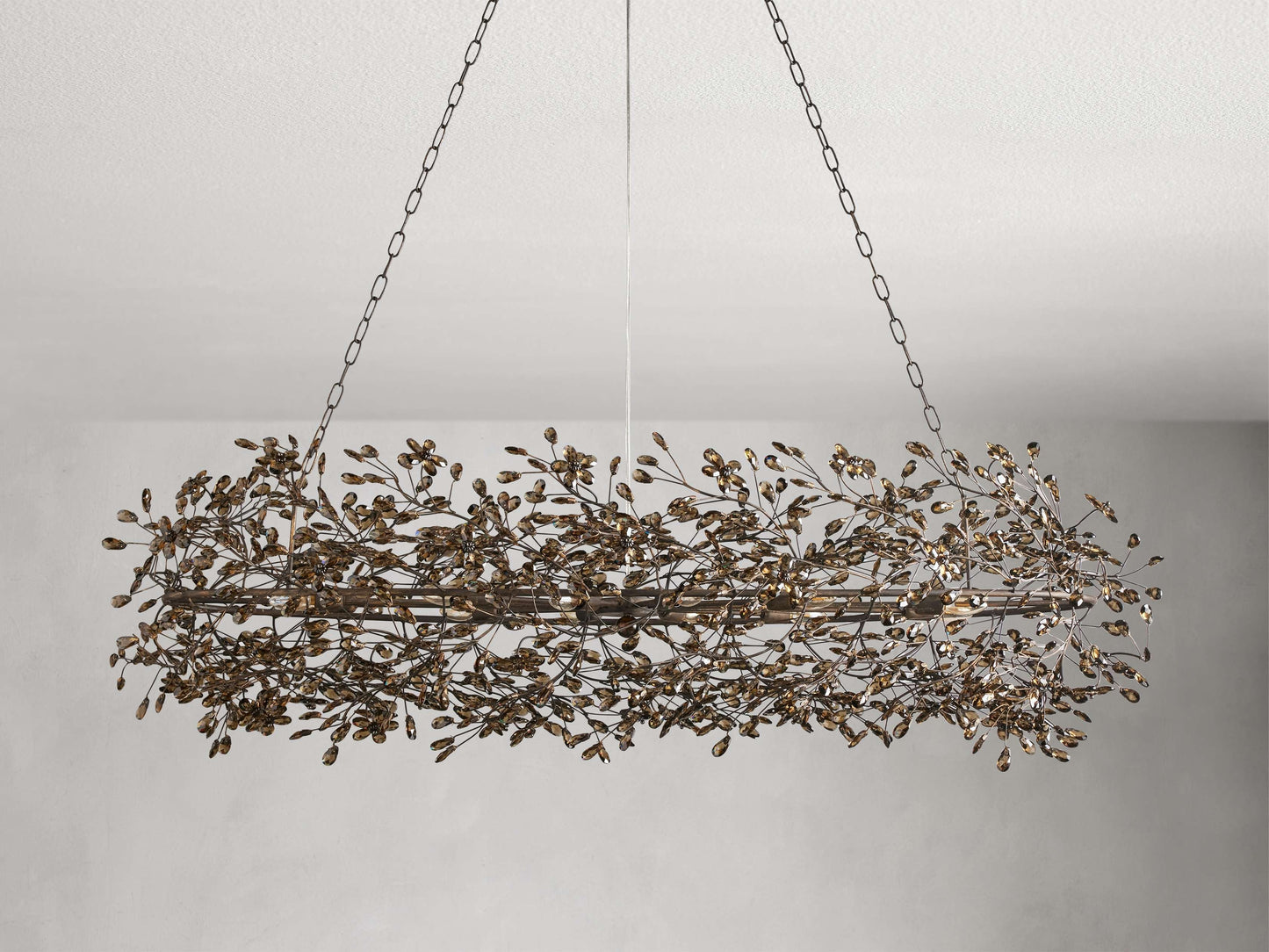 Bellafiora Crystal Vine Oval Chandelier