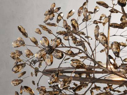 Bellafiora Crystal Vine Oval Chandelier