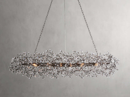 Bellafiora Crystal Vine Oval Chandelier