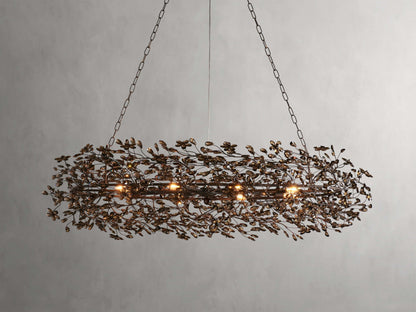 Bellafiora Crystal Vine Oval Chandelier
