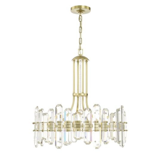 Bolton 24.75'' Aged Brass Chandelier Gold 24.75"W x 26"H x 24.75"D