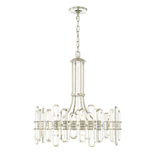 Bolton 24.75'' Polished Nickel Chandelier Silver 24.75"W x 26"H x 24.75"D