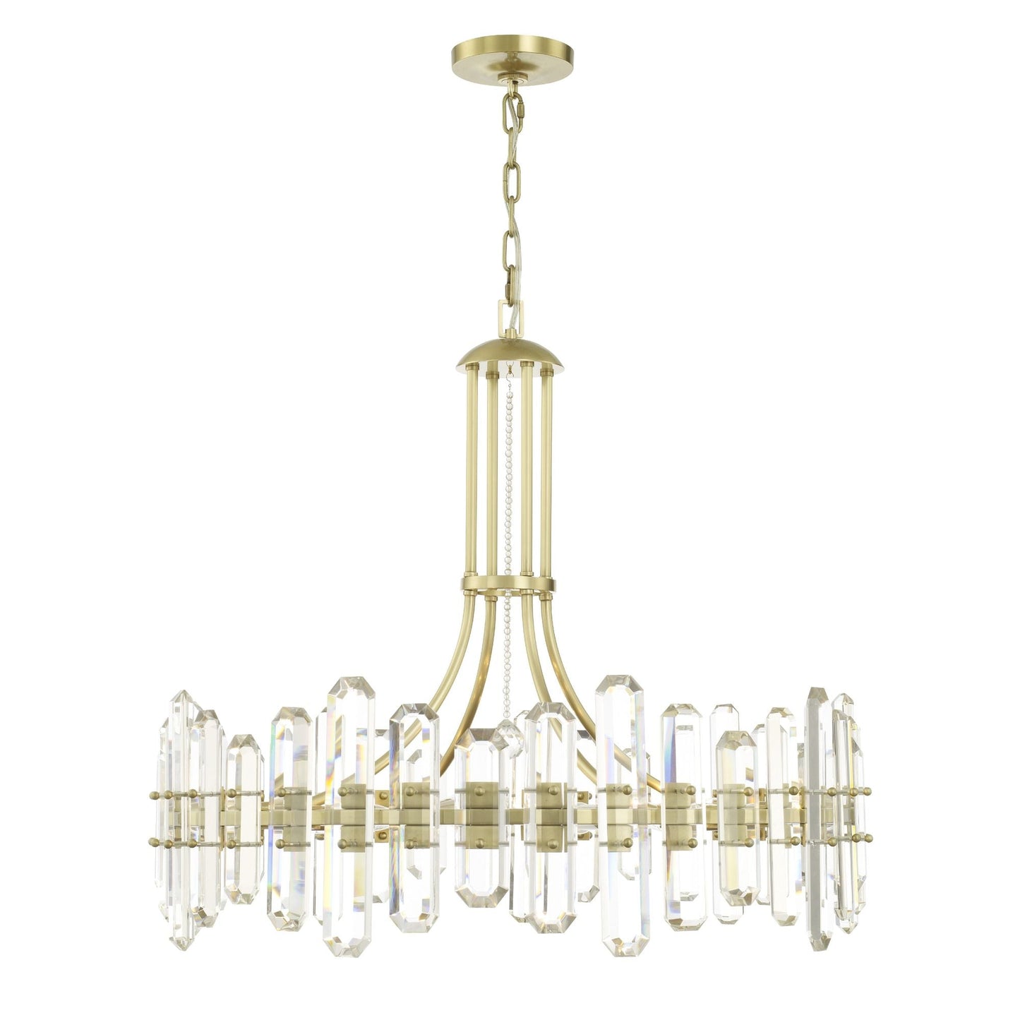 Bolton 31'' Aged Brass Chandelier Gold 31"W x 28.25"H x 31"D