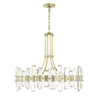 Bolton 31'' Aged Brass Chandelier Gold 31"W x 28.25"H x 31"D