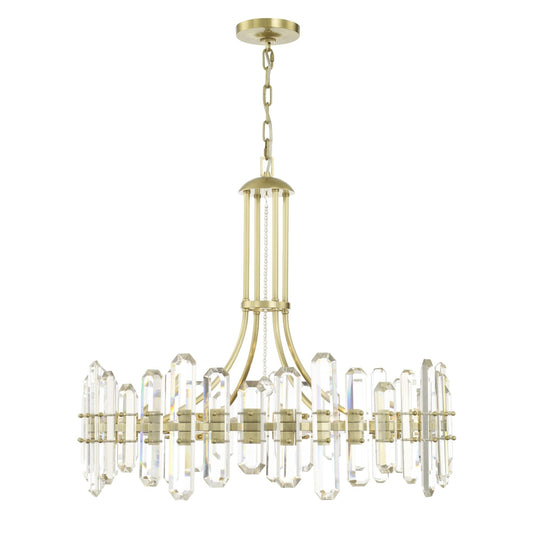 Bolton 31'' Aged Brass Chandelier Gold 31"W x 28.25"H x 31"D