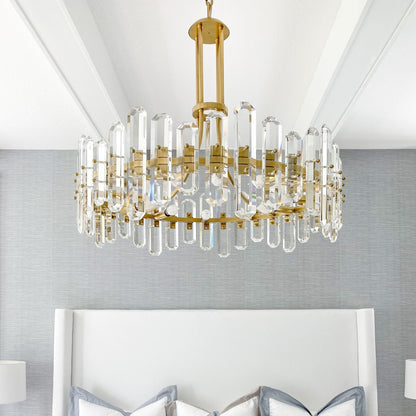 Bolton 31'' Aged Brass Chandelier Gold 31"W x 28.25"H x 31"D