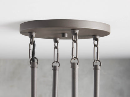 Bravelle Fluted Glass Ring Chandelier