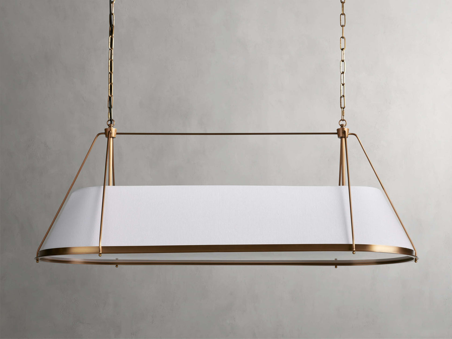 Brenton Linen Shade Linear Chandelier