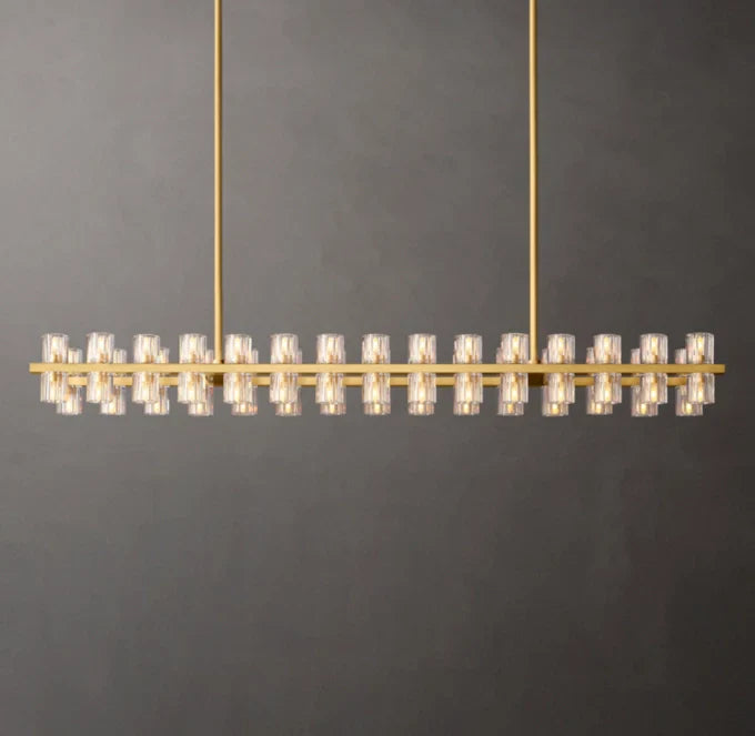 Arcachon LED Rectangular Chandelier 54"