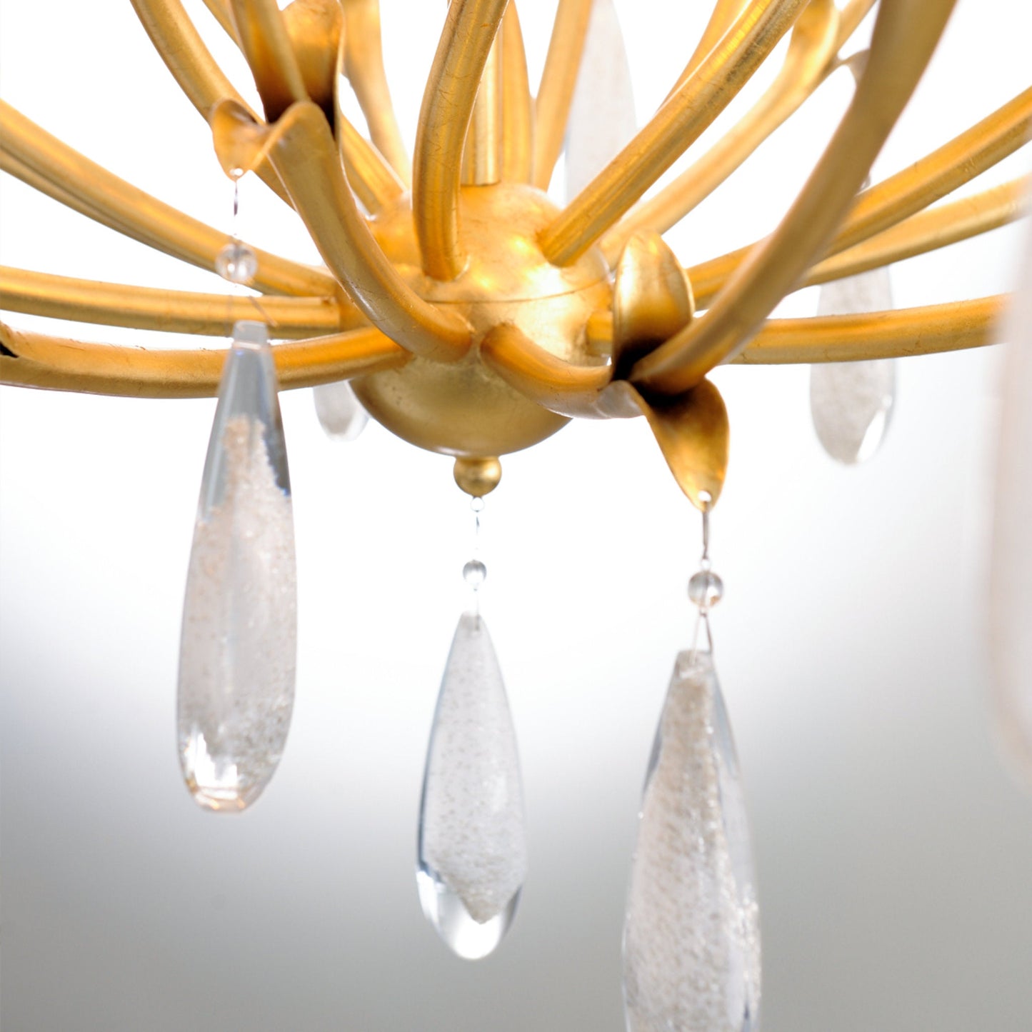 Prosecco 6-Light Chandelier in Gold Leaf 31L x 31W x 35.5H