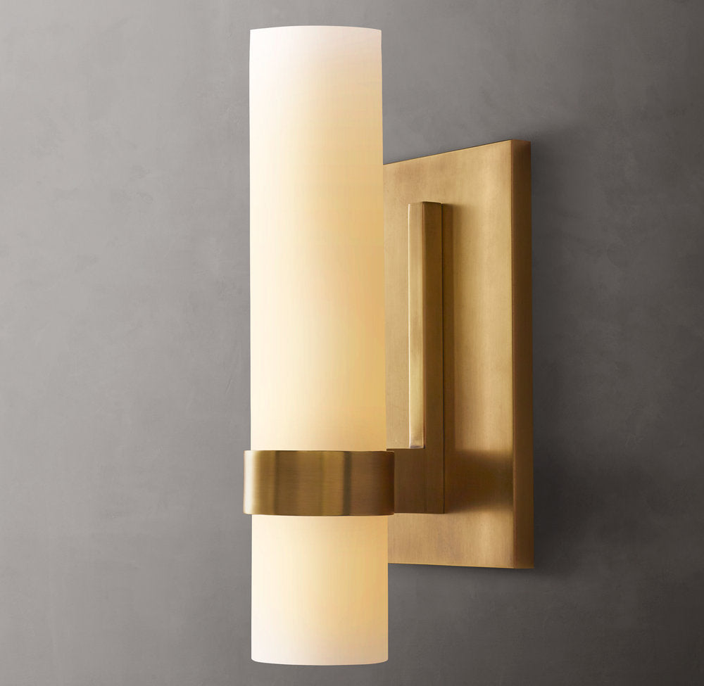 Ravelles Opal Milk Wall Sconce 12"