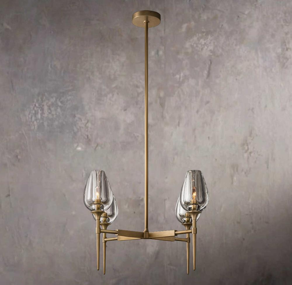 Tulips Circular Chandelier 27"