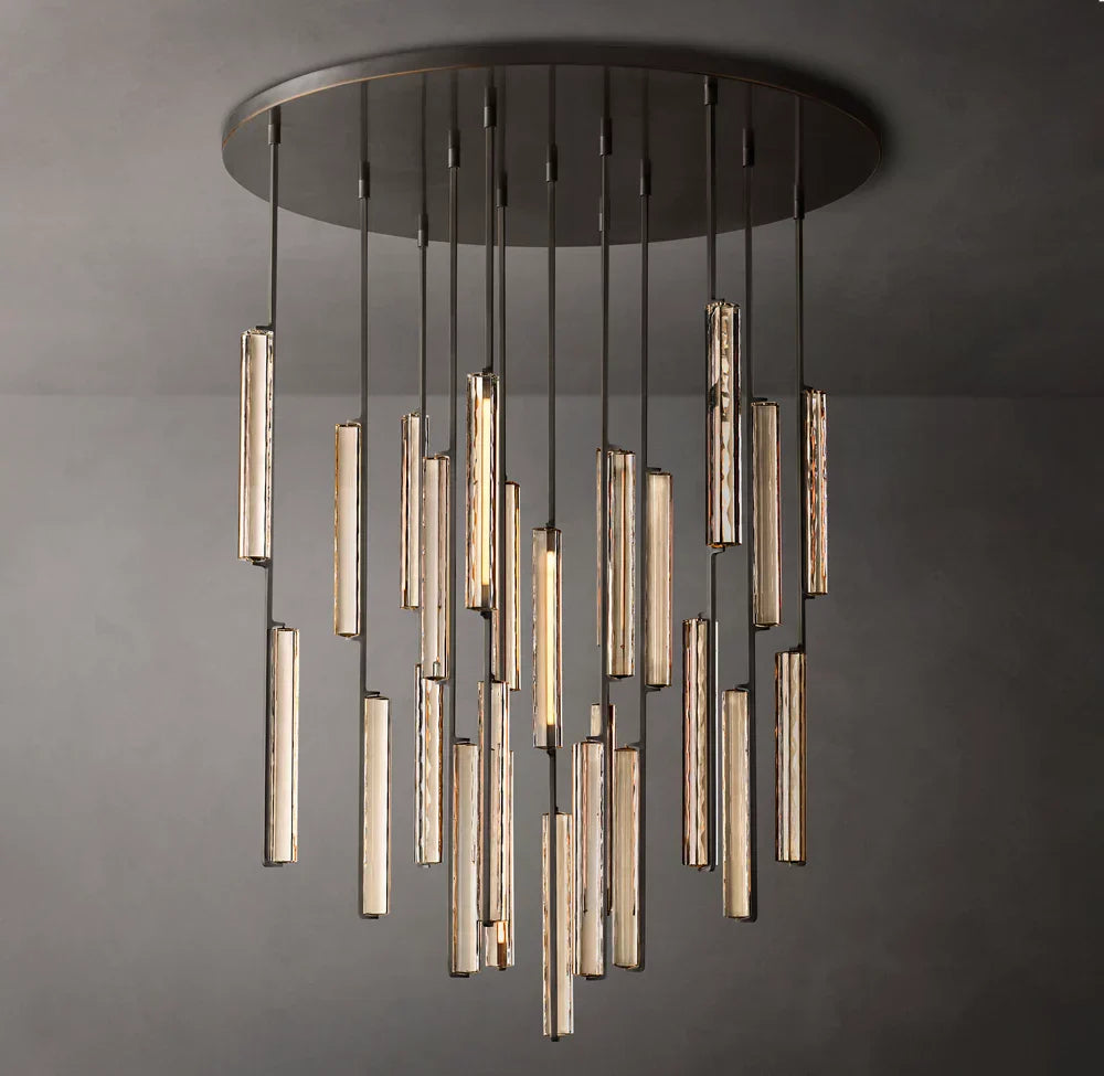 Audubon Crystal Round Chandelier 56"
