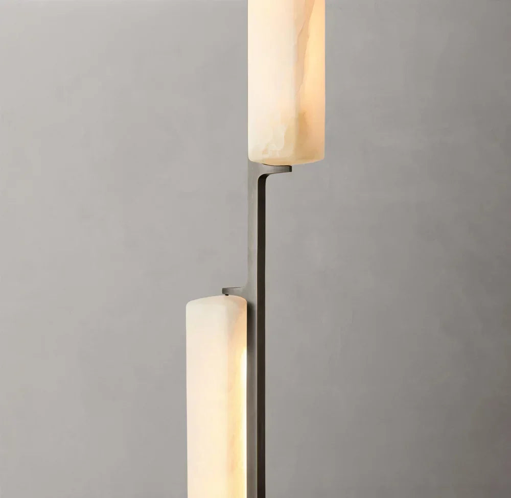 Audubon Alabaster Linear Chandelier 54"
