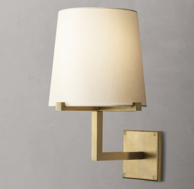 Pauillac Fabric Shade Grand Sconce