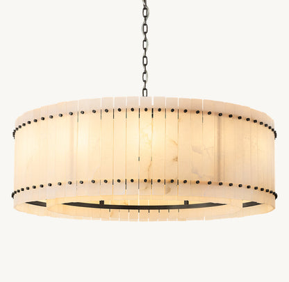 San Marco Alabaster Round Chandelier 48"