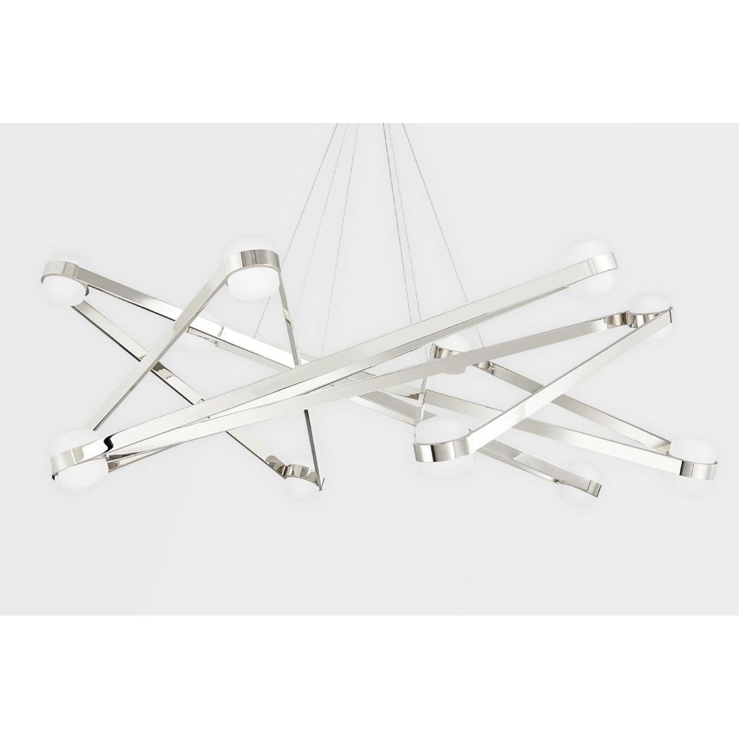 Orbit 12-Light Chandelier in Polished Nickel 56.125L x 56.125W x 16.825H
