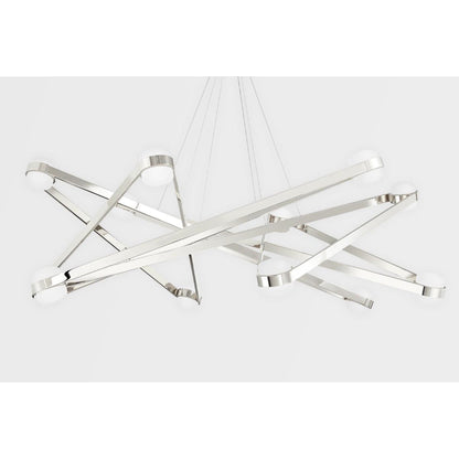Orbit 12-Light Chandelier in Polished Nickel 56.125L x 56.125W x 16.825H