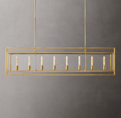 Beckman Rectangular Chandelier 72"