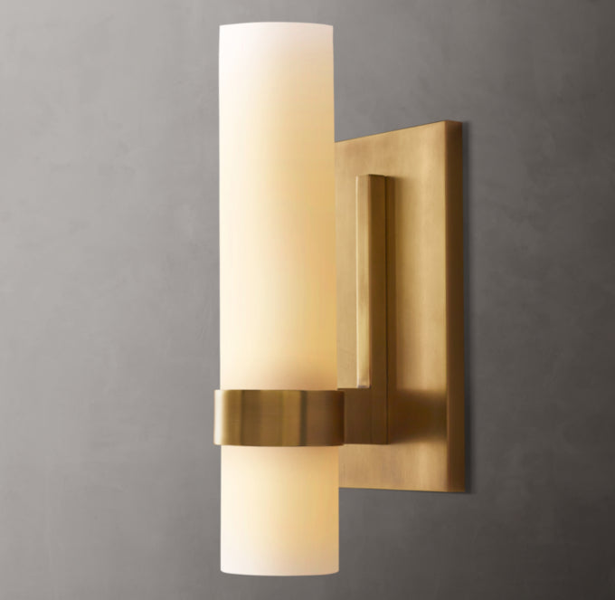 Ravelles Milk Glass Wall Sconce