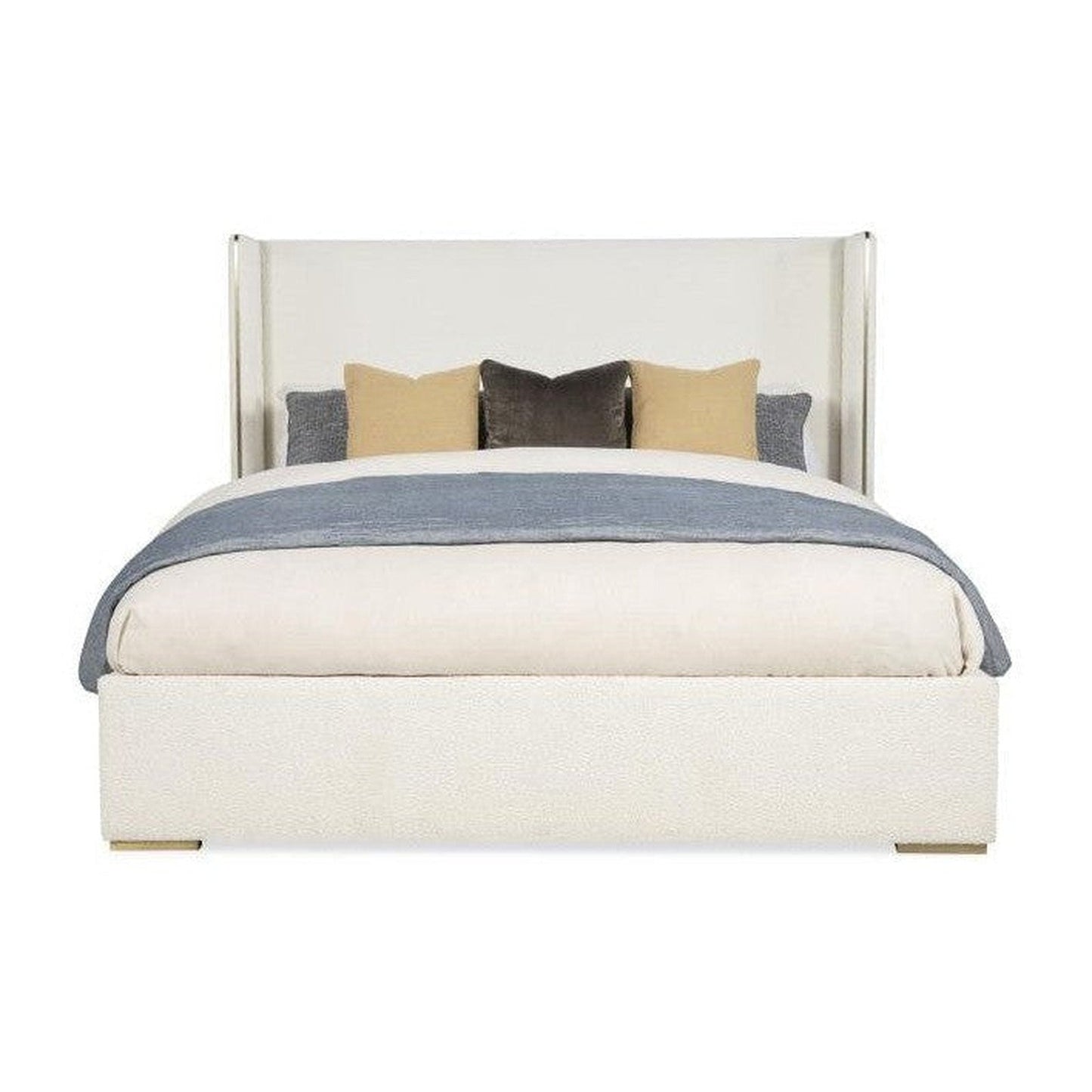 Century Furniture Upholstered Wing Bed