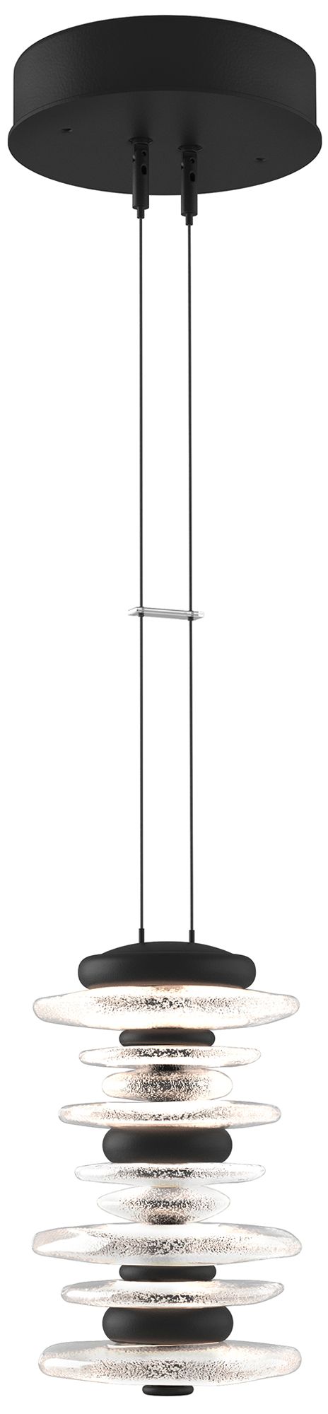 Cairn Large Mini Pendant - Black Finish - Standard Height