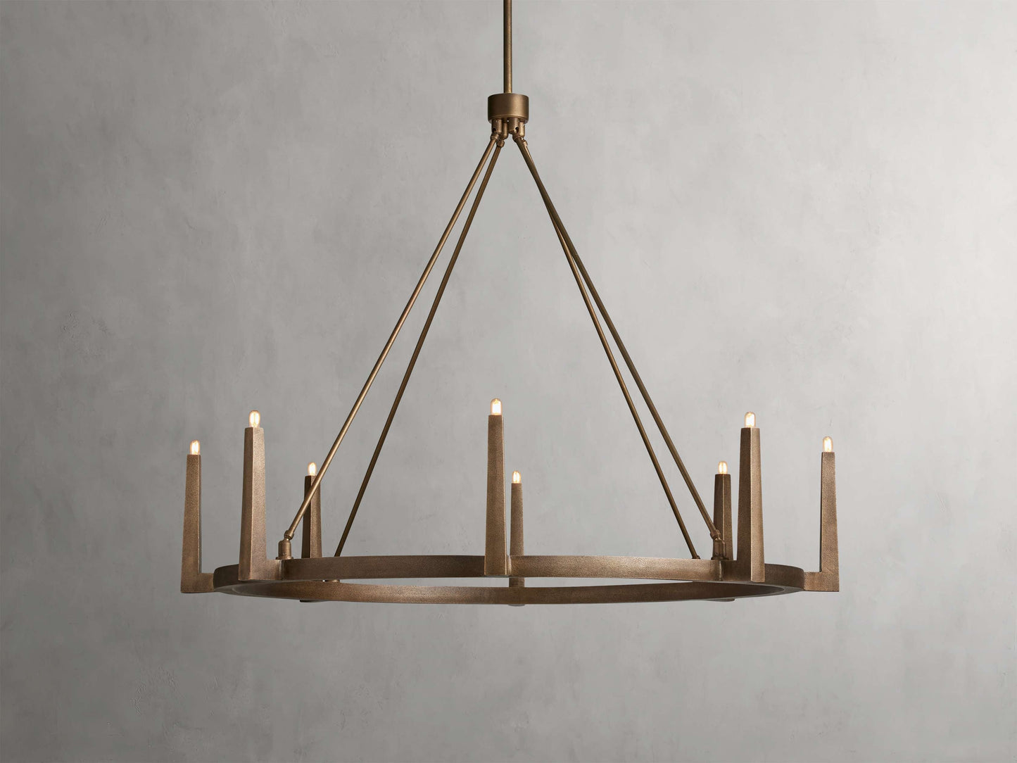 Calder Brass Halo Chandelier