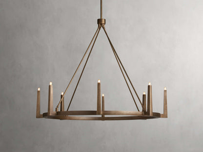 Calder Brass Halo Chandelier