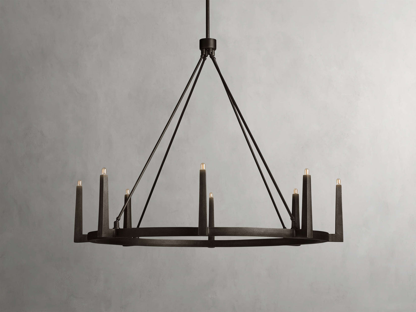 Calder Brass Halo Chandelier