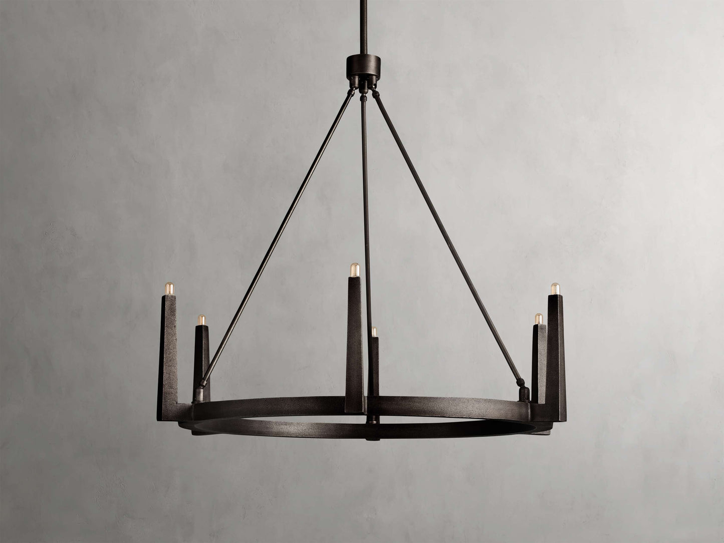 Calder Brass Halo Chandelier