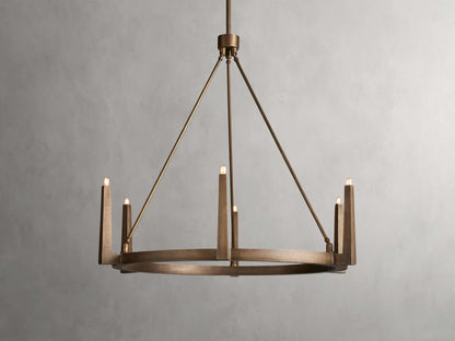 Calder Brass Halo Chandelier
