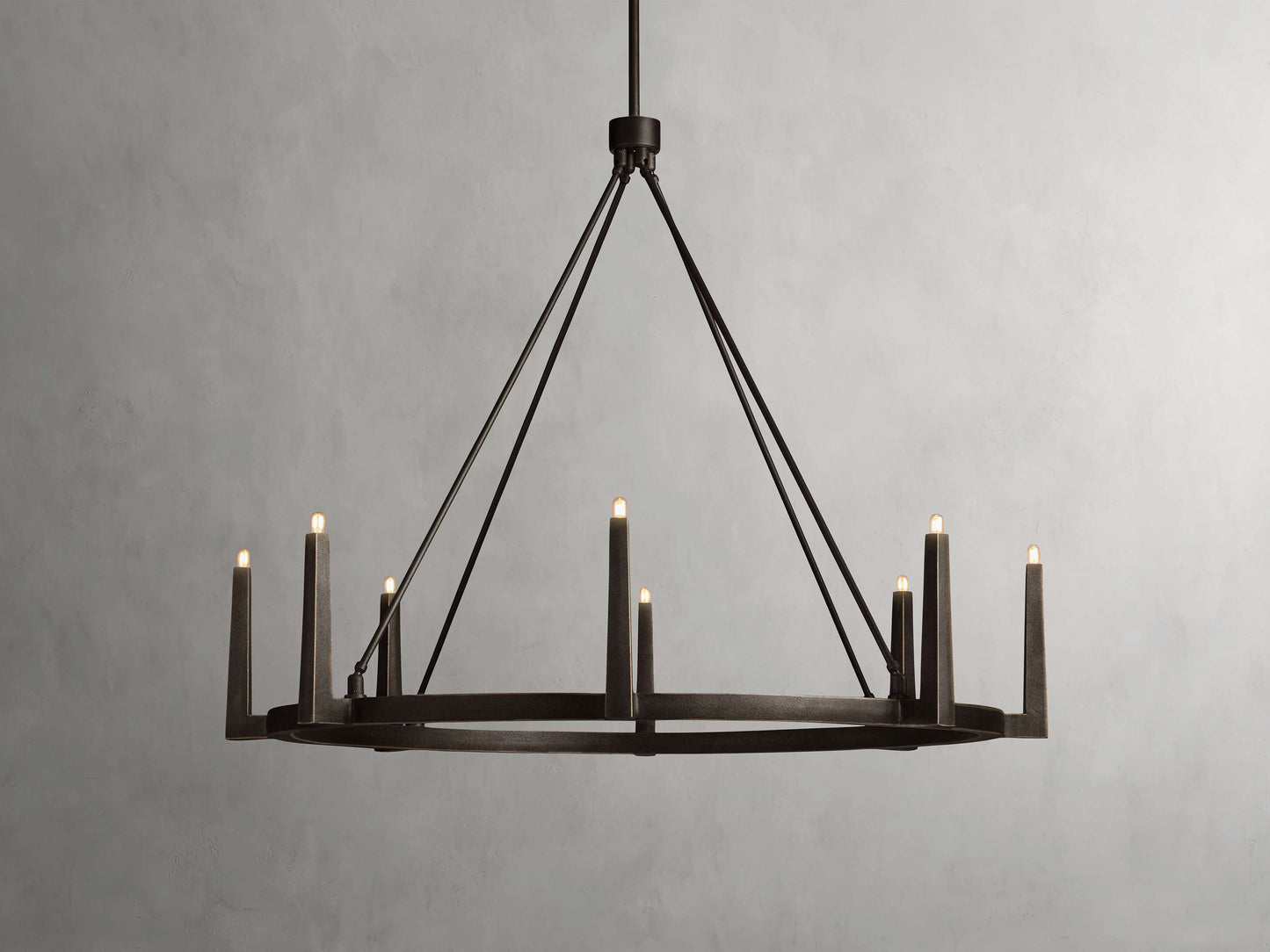 Calder Brass Halo Chandelier