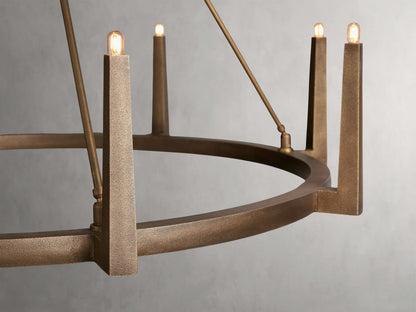 Calder Brass Halo Chandelier