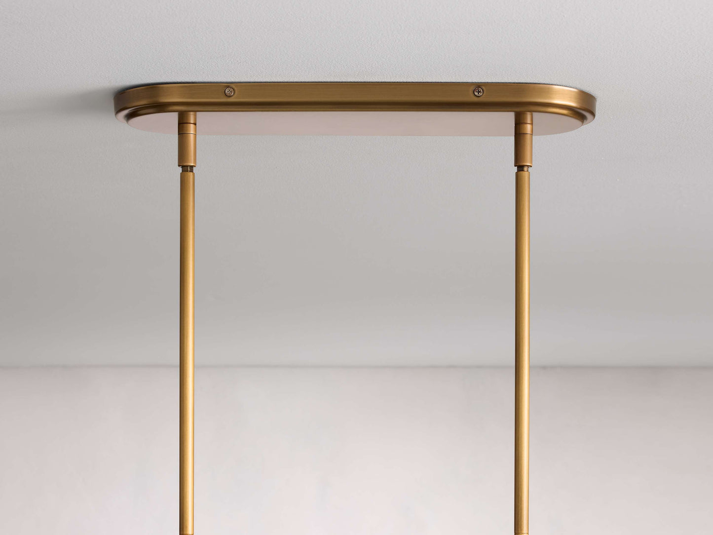 Calder Linen Shade Linear Chandelier