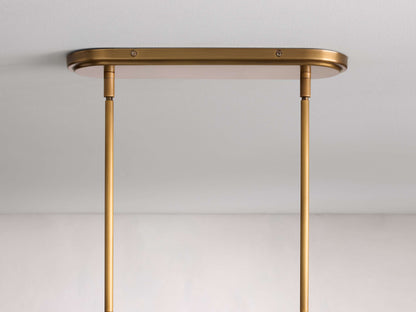 Calder Linen Shade Linear Chandelier