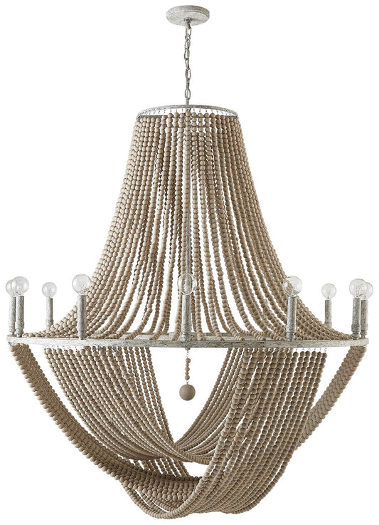 Capital Kayla 42" Wide Mystic Sand 12-Light Chandelier