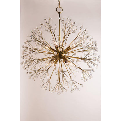 Dunkirk 10-Light Chandelier in Polished Nickel 30L x 30W x 29H