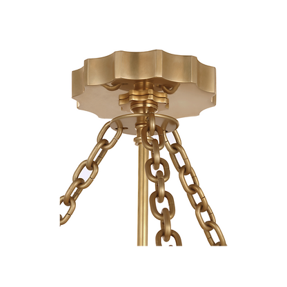 Fluted Band 16" Semi-Flush Mount