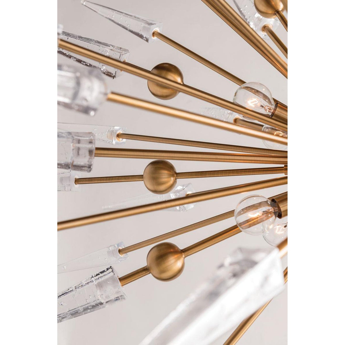 Sparta 18-Light Chandelier in Aged Brass 48L x 48W x 48H
