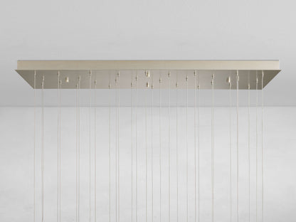 Celestara Selenite Cascade Rectangular Chandelier