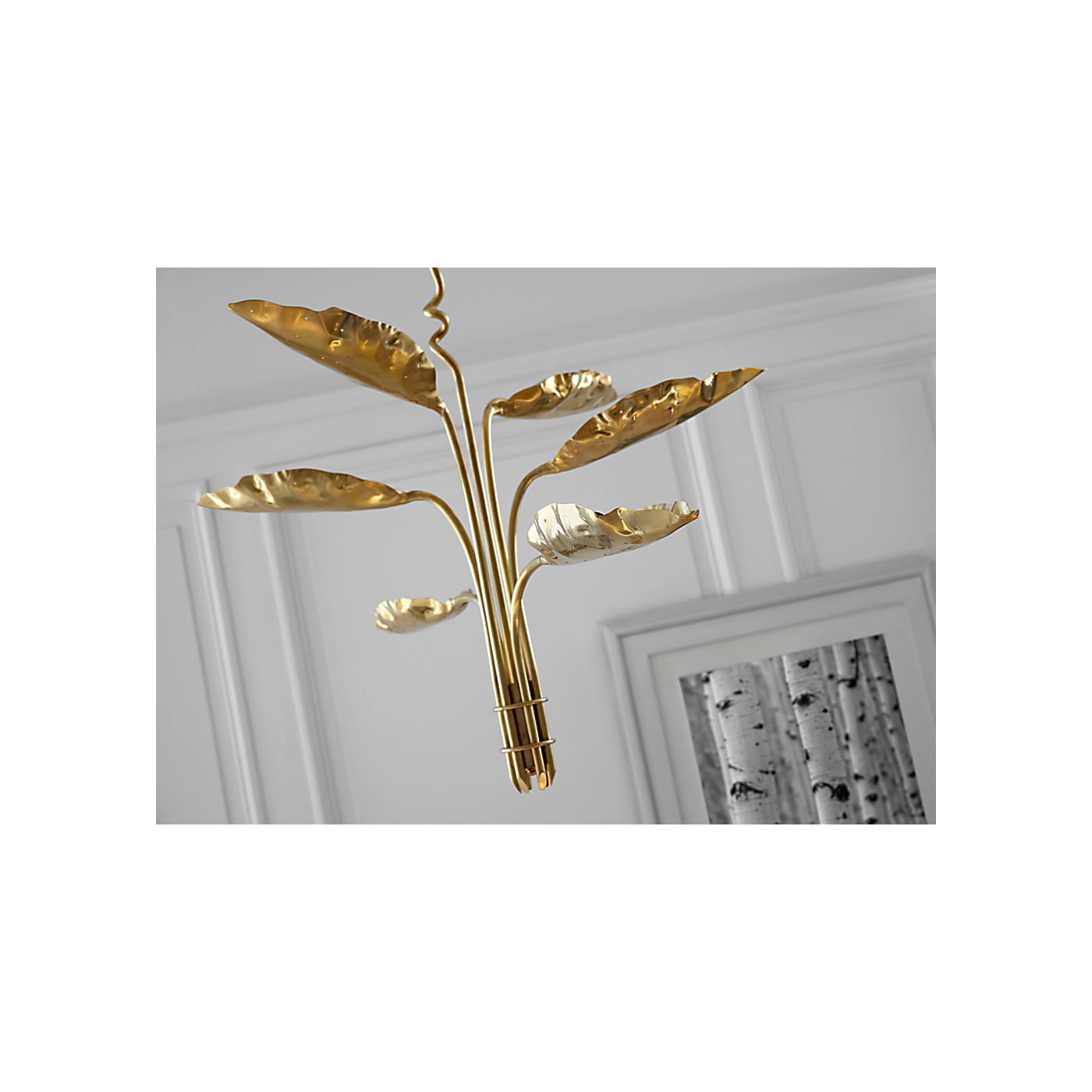 Dumaine Medium Pierced Leaf Chandelier
