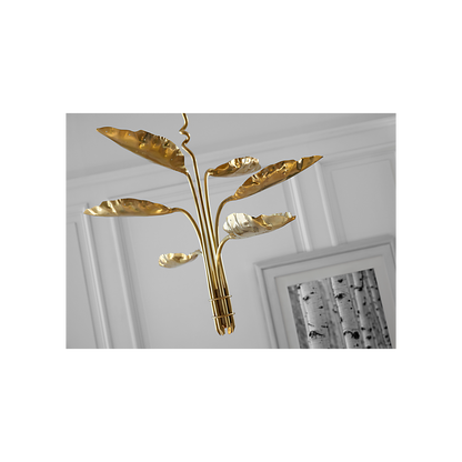 Dumaine Medium Pierced Leaf Chandelier