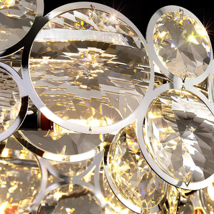 Chrome Crystal Ring Chandelier