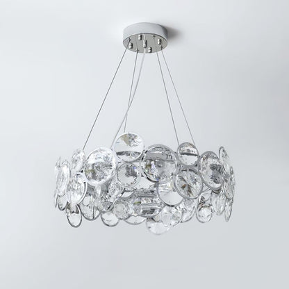 Chrome Crystal Ring Chandelier