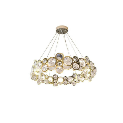 Chrome Crystal Ring Chandelier