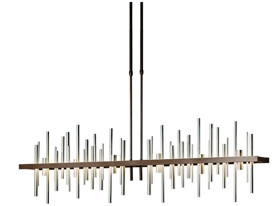 Cityscape 51.9" Wide Large Bronze LED Pendant With Sterling