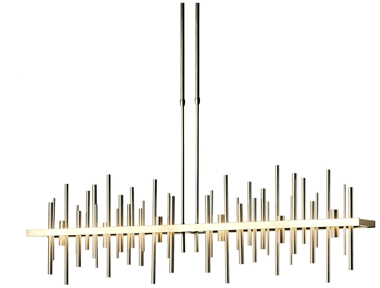 Cityscape 51.9" Wide Large Modern Brass LED Pendant With Soft Gold