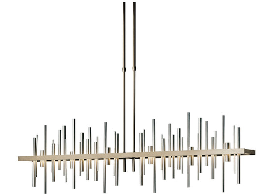 Cityscape 51.9" Wide Large Soft Gold LED Pendant With Vintage Platinum